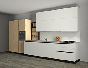 Cucina bianca moderna lineare Infinity Stosa cucine in Offerta Outlet