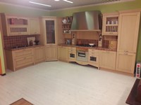 cucina asolo angolare in frassino naturale anticato a prezzo scontato