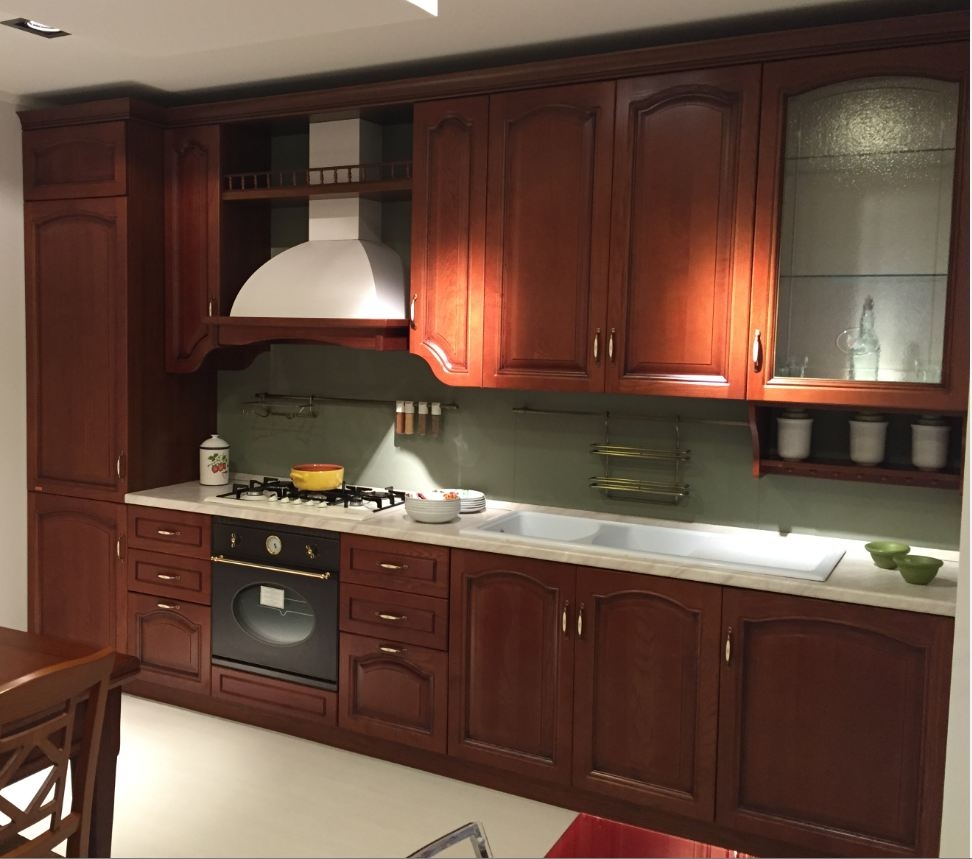 Cucina classica in legno lineare scavolini modello margot cucine ...