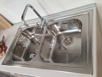 LAVELLO 2 VASCHE CON MISCELATORE