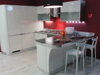 cucina modello tess Scavolini laccata bianco lucido