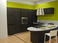cucina Madeira Rovere Lavagna con penisola