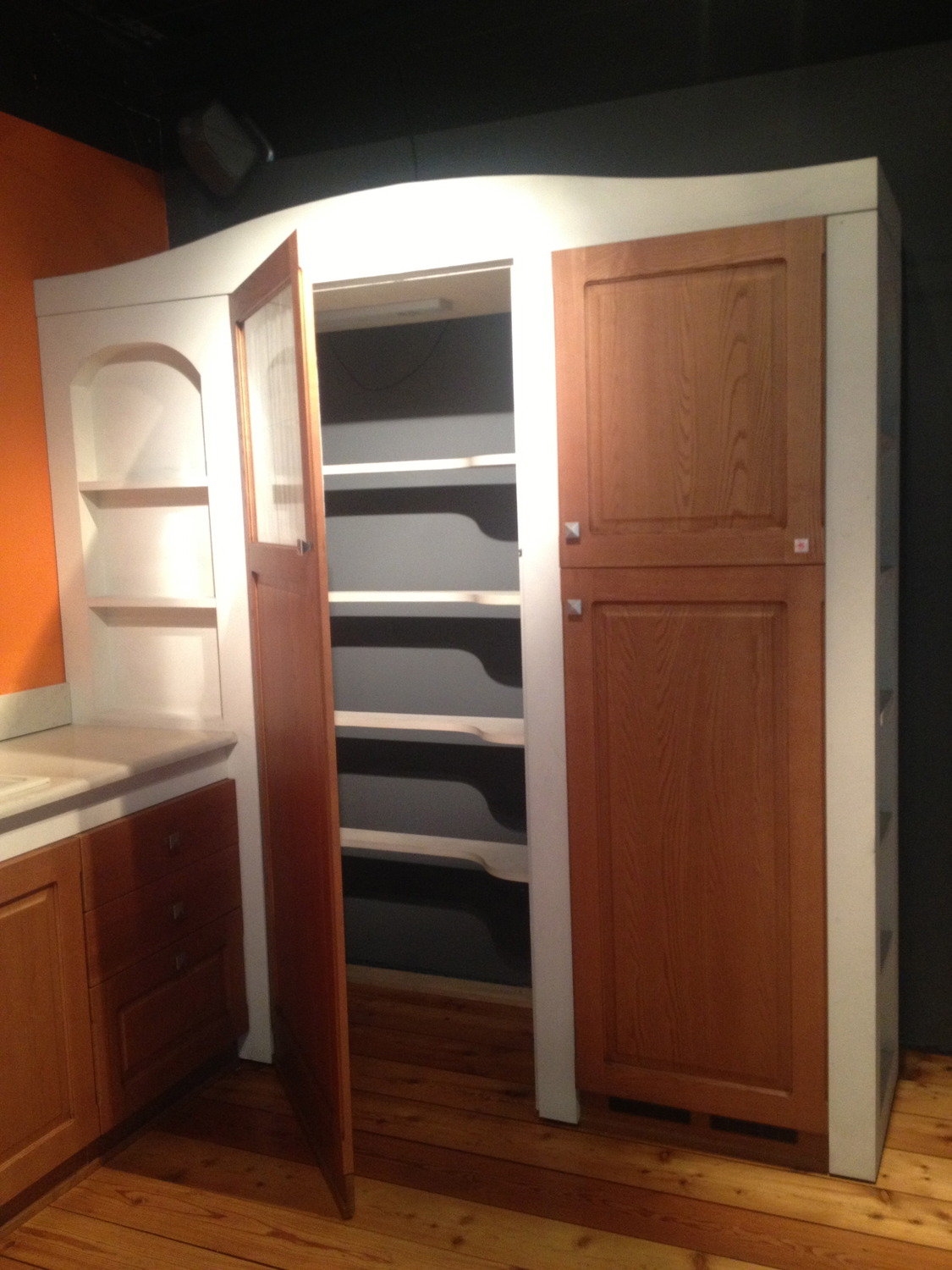 Cucina stilnovo di copat in legno scontata del 51% cucine a ... Carrello cucina legno bianco decape