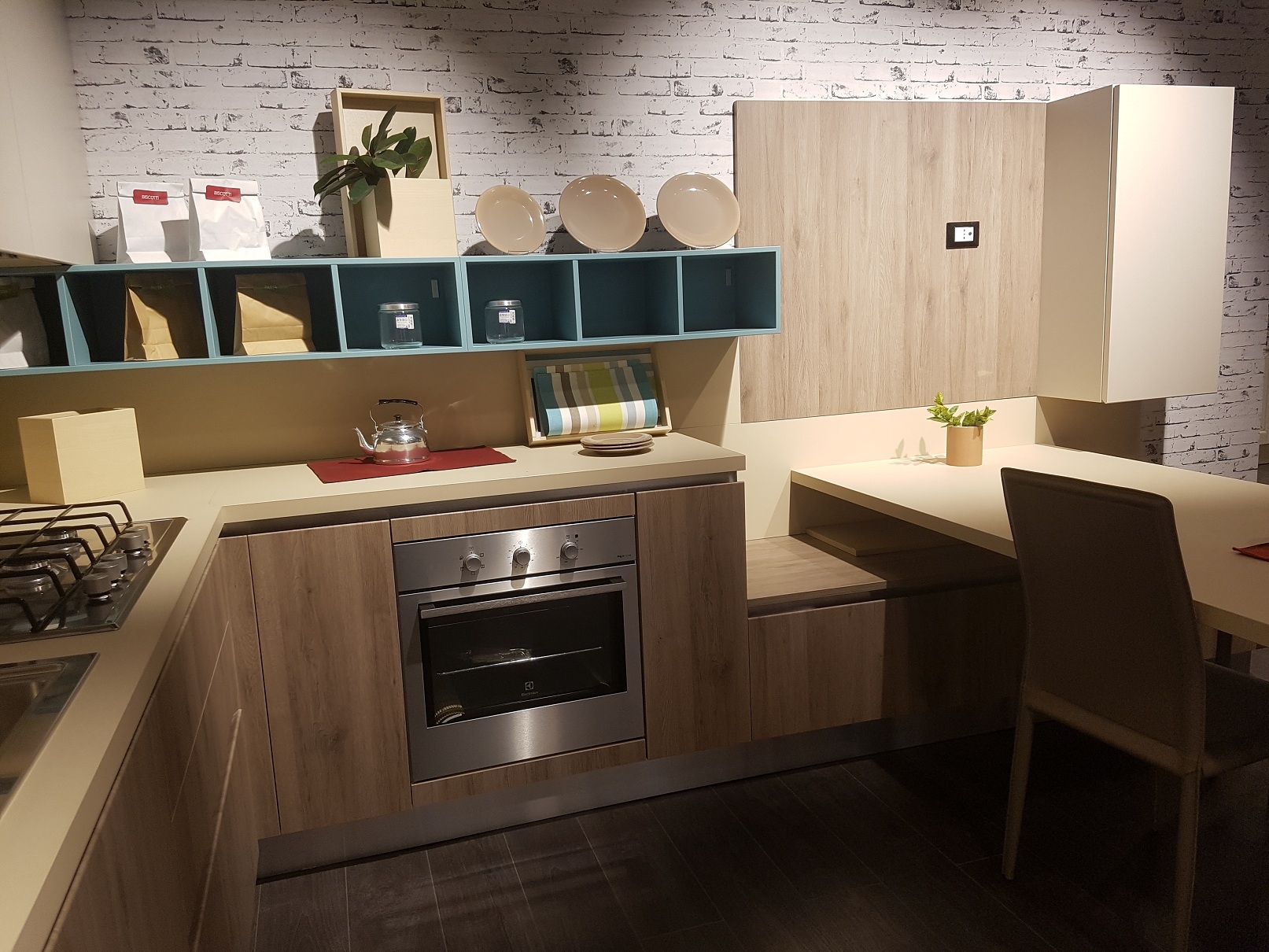 Creo Kitchens Cucina Ank con gola scontato del 45 Cucine a prezzi