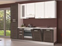 Cucina Creo Kitchens Lube mya anta a telaio l.285 Moderna Laminato Materico Brown
