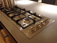 Cucina con penisola Sincro wood