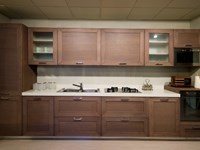 Cucina Lineare in rovere passion