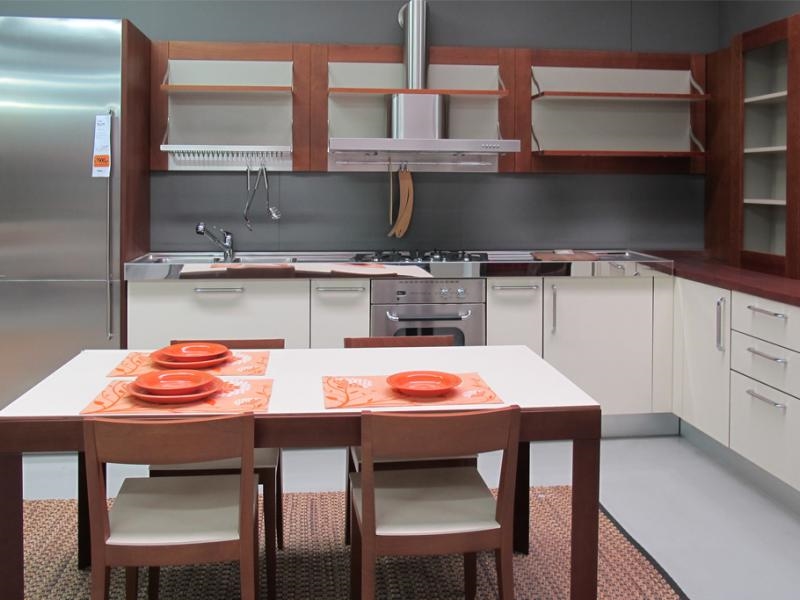 Cucina Moderna Bianca Acciaio Ciliegio ~ Ispirazione Di Design Per ... Cucina Moderna Bianca Acciaio Ciliegio ~ Ispirazione Di Design Per ...