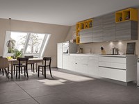 Cucina mod.Capri con gola finitura Cemento