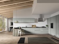 Cucina mod.Corolla versione Polimerico lucido Grigio