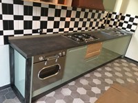 cucina expo chic deco' in offerta lineare completa di ellettrodomestici