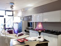 cucina in legno bianco