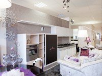 cucina in legno bianco