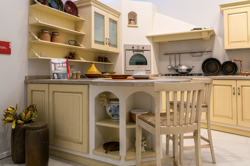 Cucina in muratura Scavolini modello Belvedere scontata del 70% Cucina in muratura Scavolini modello Belvedere scontata del 70%