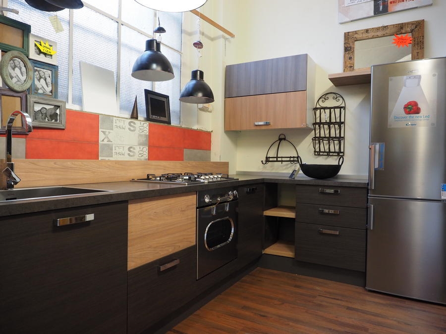 cucina industriale zen tipe in essenza grey vintage con ...