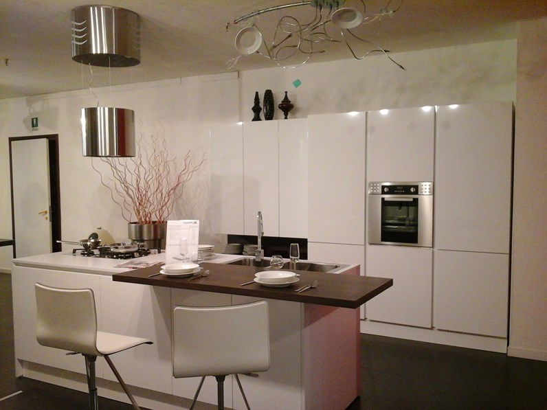 Cucina Mirror City ad isola laminato lucido Cucina Mirror City ad isola laminato lucido