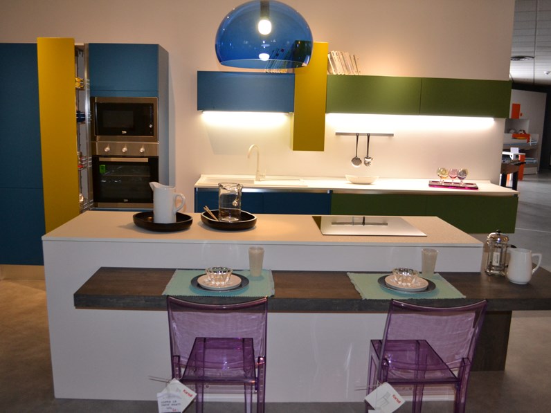 CUCINA La casa moderna Blues PREZZO OUTLET CUCINA La casa moderna Blues PREZZO OUTLET