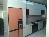 Veneta Cucine Cucina Cucina extra laccata lucido grigio perla Moderno Laccato Lucido Neutra
