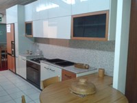 Cucina laccata lucido grigio
