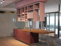 Cucina Lago Cucina modello lago Design Vetro Tortora