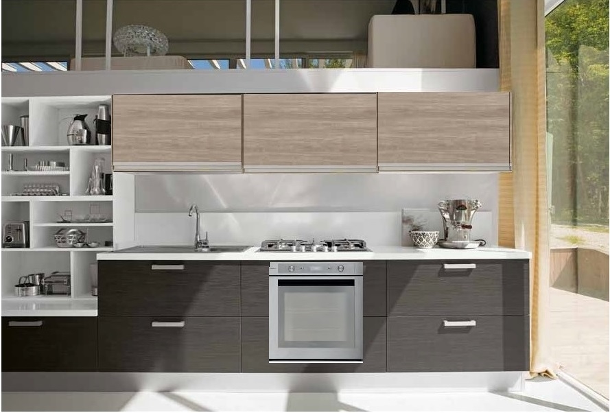 cucina linea moderna new beige e grigio essential con libreria in ... - Cucina Moderna Bianca E Beige cucina linea moderna new beige e grigio essential con libreria in ... - Cucina Moderna Bianca E Beige