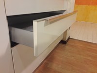 Cucina Lineare in laminato bianco lucido di dibiesse cucina scontata
