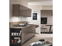 cucina bronzo moderna lineare