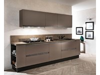 cucina bronzo moderna lineare