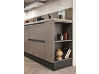 cucina bronzo moderna lineare