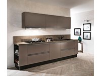 cucina bronzo moderna lineare