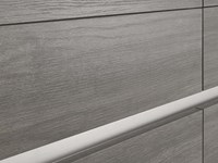 cucina lineare maniglia gola titanio brown e grigio moderna linea in offerta