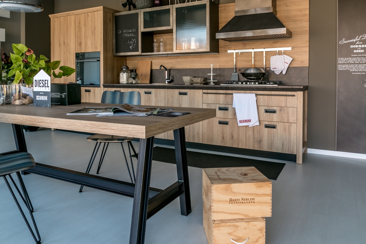 Cucina lineare Scavolini modello Diesel scontata Cucine Cucina lineare Scavolini modello Diesel scontata Cucine