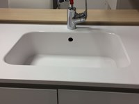Cucina Maistri dettaglio lavello integrato Silestone