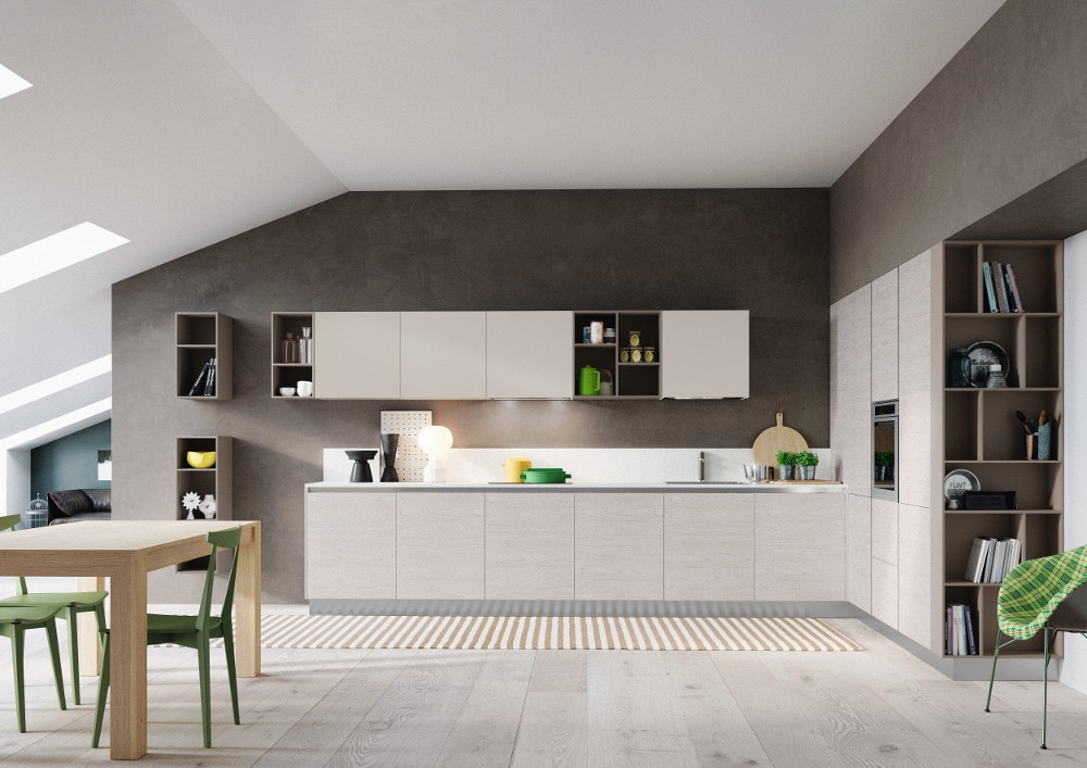 Prezzi cucine laminato lucido in offerta Top laminato postformato rovere grigio