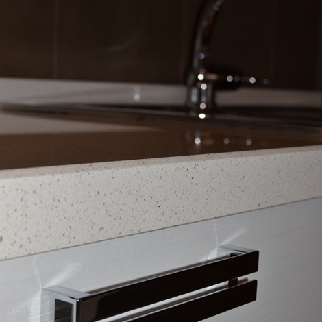 Cucina modello alexa scontata cucine a prezzi scontati Top laminato postformato rovere grigio