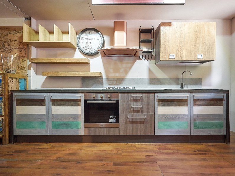 cucina moderna ante ecolor legno recicle wood in offerta prezzo ... cucina moderna ante ecolor legno recicle wood in offerta prezzo ...