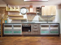cucina moderna ante ecolor legno recicle wood in offerta prezzo outlet nuovimondi