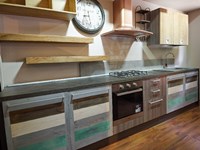 cucina moderna ante ecolor legno recicle wood in offerta prezzo outlet nuovimondi