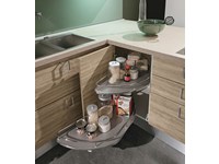 cucina con penisola moderna essenza rovere e white opaco in offerta convenienza