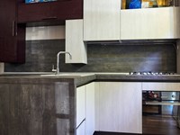 cucina moderna essenza rovere ice e bambu in offerta