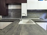 cucina moderna essenza rovere ice e bambu in offerta