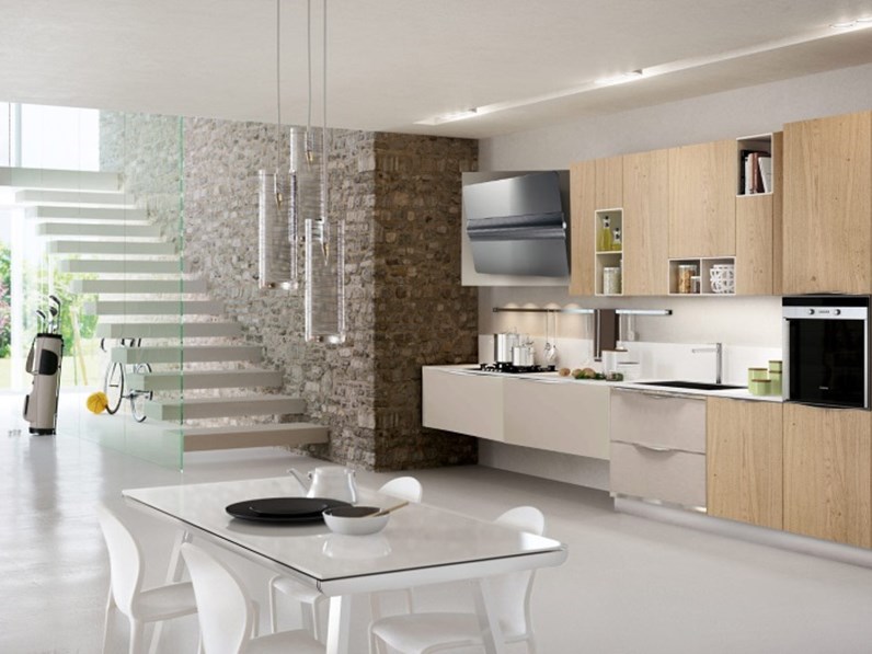 cucina moderna in essenza frassino e rovere in offerta convenienza cucina moderna in essenza frassino e rovere in offerta convenienza