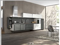 cucina moderna a semi sospesa il legno in offerta nuovimondi outlet