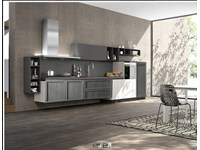 cucina moderna a semi sospesa il legno in offerta nuovimondi outlet