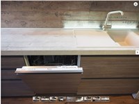 cucina moderna linea industrial in grigio