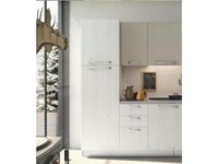 Cucina lineare moderna modello Cloe finitura lino della Arredo 3 cucine