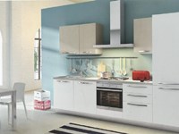 Cucina modello Luna con abbinamento ante colore papiro