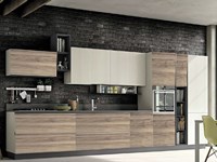 cucina moderna pura nature lineare in offerta outlet