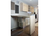 cucina shabby chic con penisola