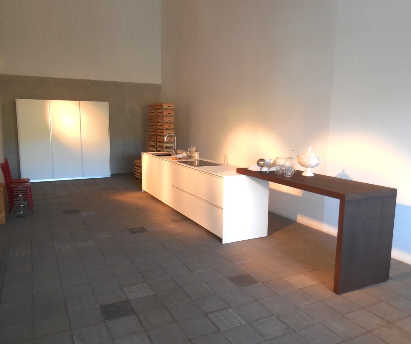 Piano di lavoro cucina rovere : piano cottura 2 fuochi a gas ...